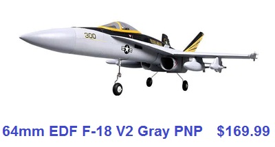 fms 64mm EDF F-18 V2 gray PNP